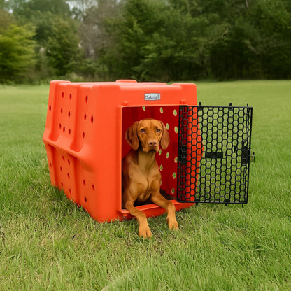 Dakota 283 Canine Rough and Tough Economy Kennel, Pet Crate, Large, Orange