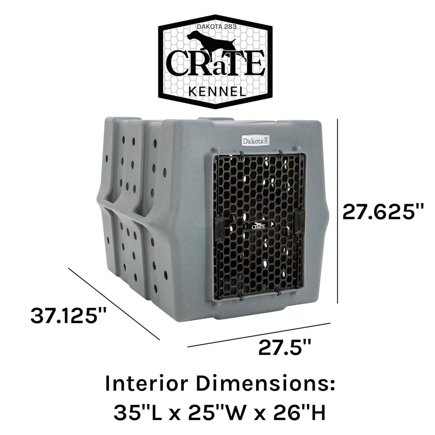 Dakota 283 Canine Rough and Tough Economy Pet Kennel, Large, Sandstone