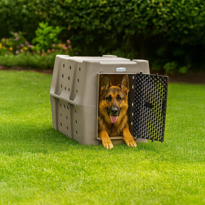 Dakota 283 Canine Rough and Tough Economy Pet Kennel, Large, Sandstone