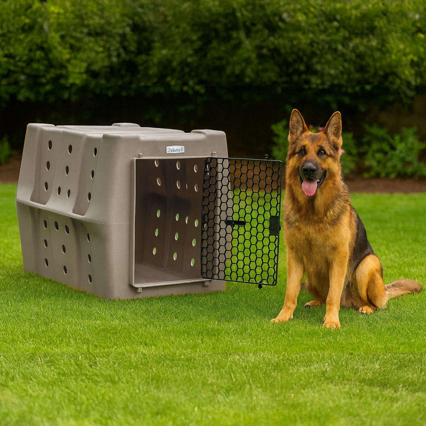 Dakota 283 Canine Rough and Tough Economy Pet Kennel, Large, Sandstone