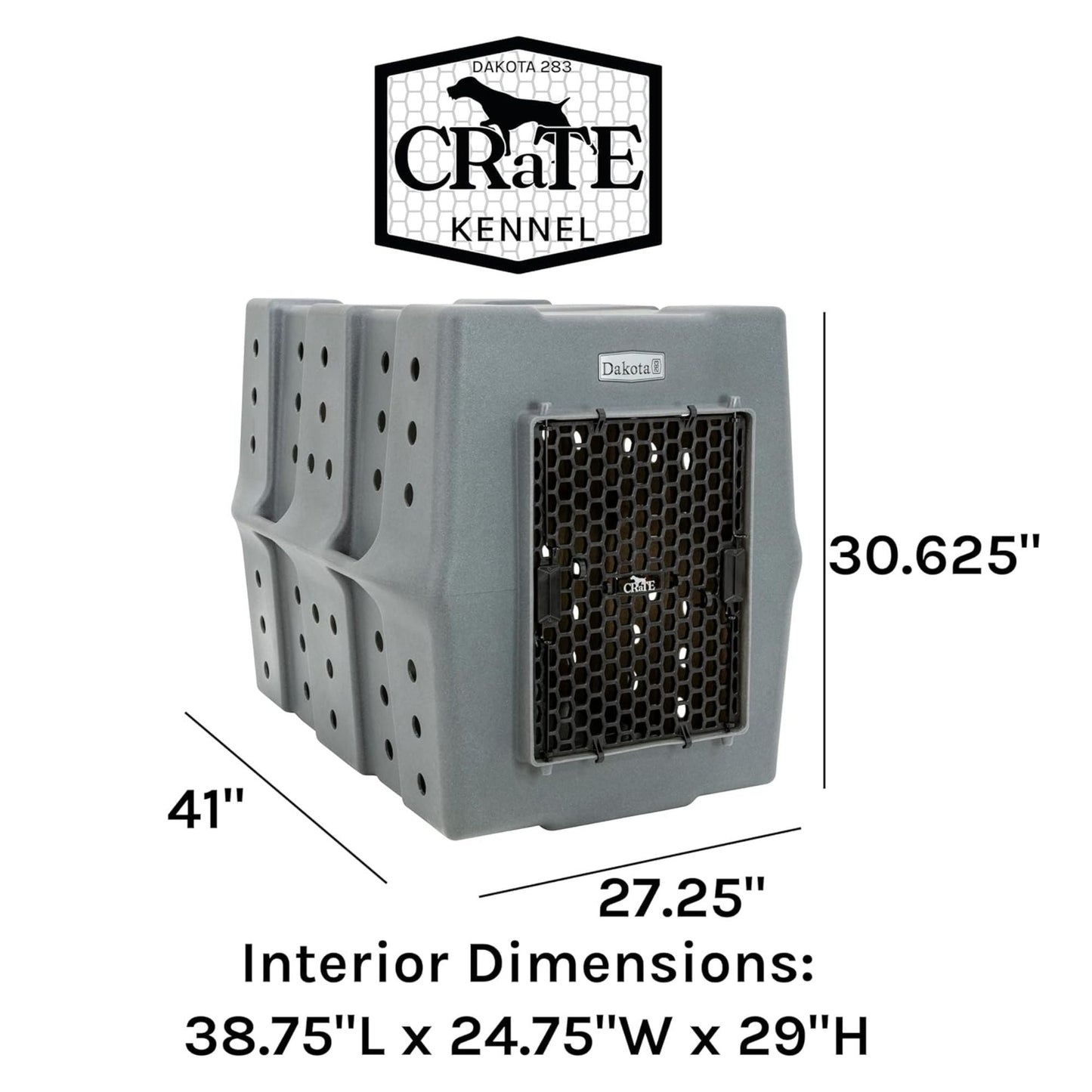 Dakota 283 Canine Rough and Tough Economy Kennel, Pet Crate, X-Large, Orange