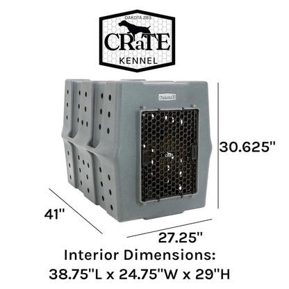 Dakota 283 Canine Rough and Tough Economy Kennel, Pet Crate, X-Large, Orange