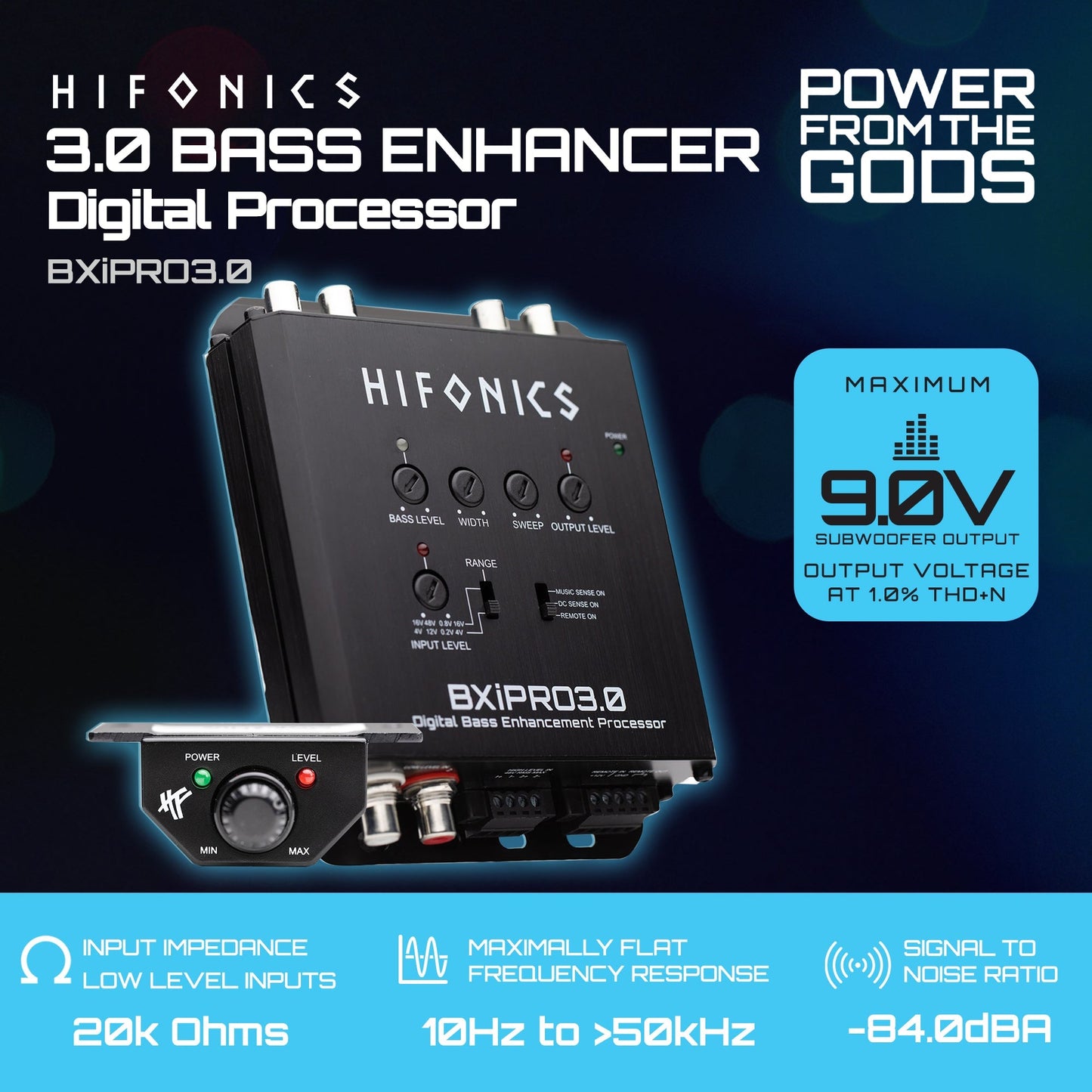 Hifonics BXIPRO3.0 Bass Enhancer, Digital Processor, Dash Mount Remote Control - Find Fresh Goods