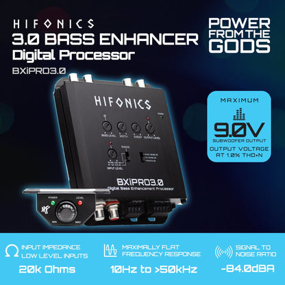 Hifonics BXIPRO3.0 Bass Enhancer, Digital Processor, Dash Mount Remote Control - Find Fresh Goods