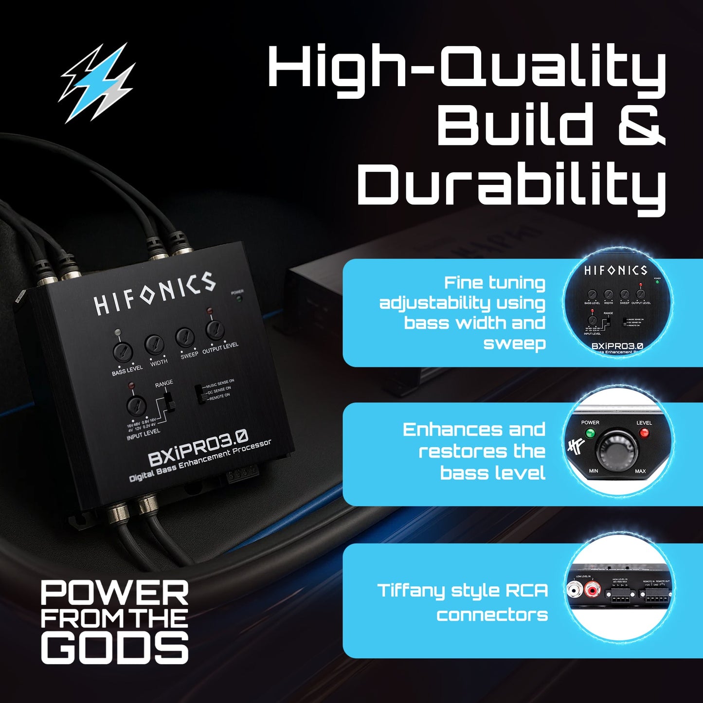 Hifonics BXIPRO3.0 Bass Enhancer, Digital Processor, Dash Mount Remote Control - Find Fresh Goods