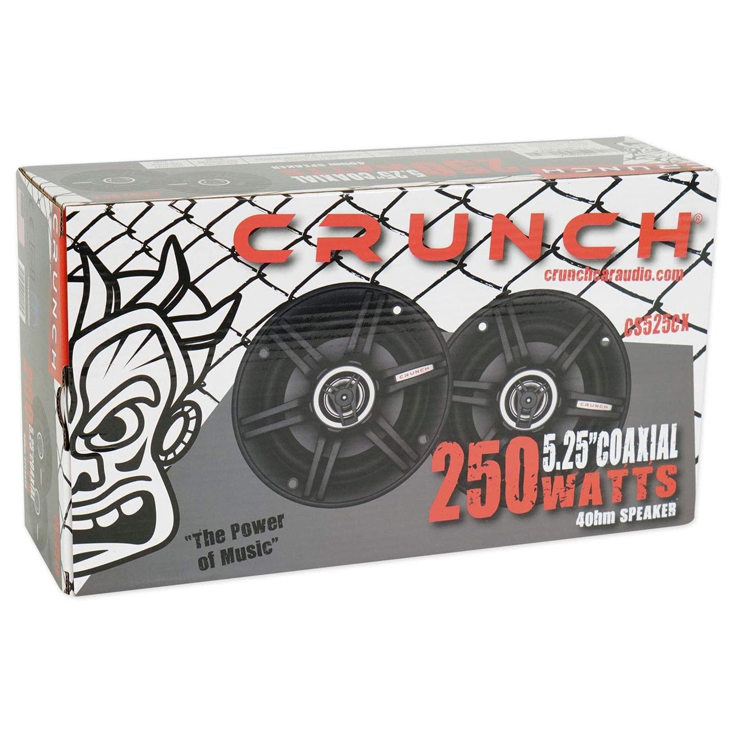 Crunch 5.25" Coaxial Speaker Set, Full-Range Audio Upgrade for Vehicle Stereo - Find Fresh Goods