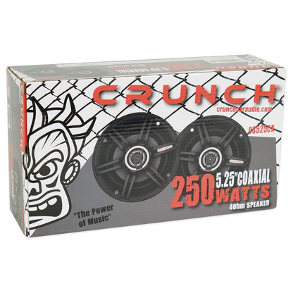 Crunch 5.25" Coaxial Speaker Set, Full-Range Audio Upgrade for Vehicle Stereo - Find Fresh Goods