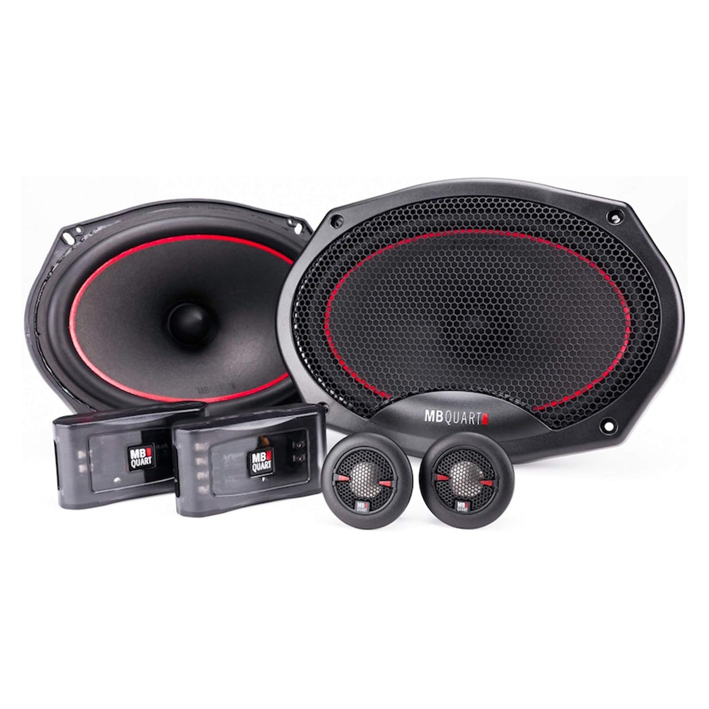 MB Quart 6"x9" Coaxial Reference Car Speaker System, 2-Way Audio, 240W Output - Find Fresh Goods