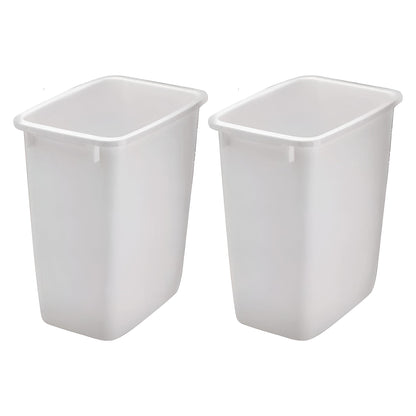 Rubbermaid Open Top Wastebasket Large Plastic Trash Bin Container, 36 Qt, 2 Pack