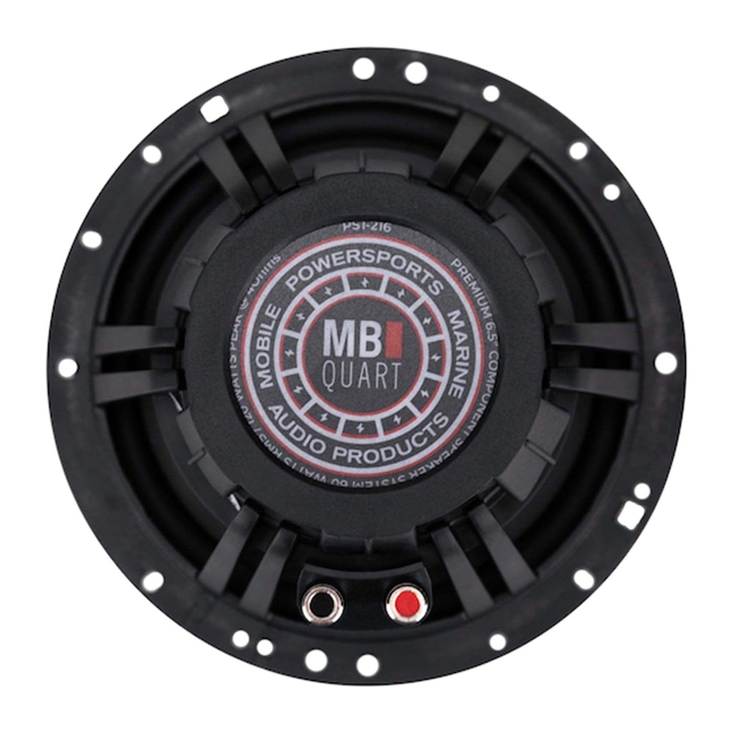 MB Quart PS1-216 Premium 6.5 Inch Car Speakers, 240 Watts, 2 Way, Black/Red - Find Fresh Goods