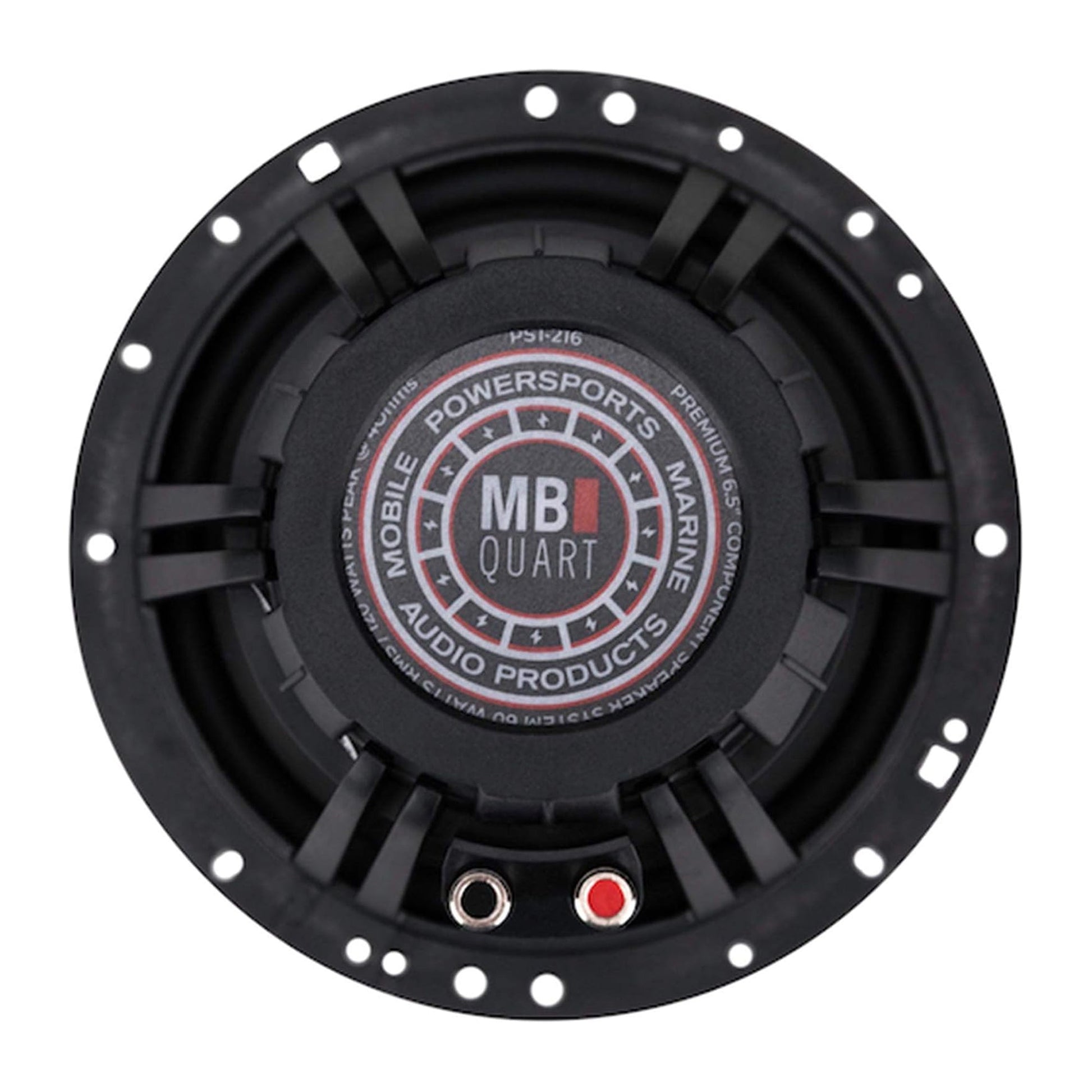 MB Quart PS1-216 Premium 6.5 Inch Car Speakers, 240 Watts, 2 Way, Black/Red - Find Fresh Goods