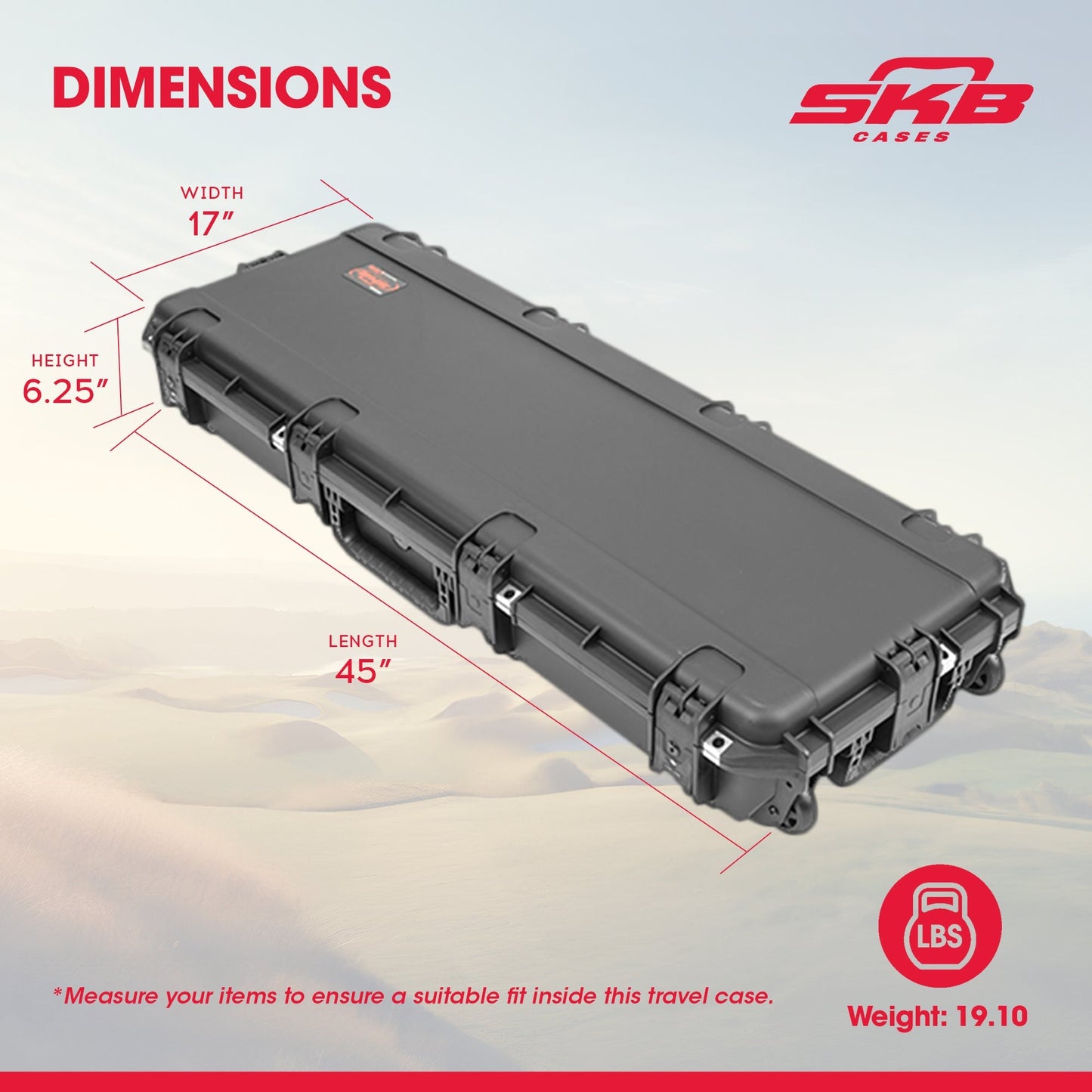 SKB iSeries Les Paul Guitar Hard Case with Plush Interior, TSA Latches & Wheels