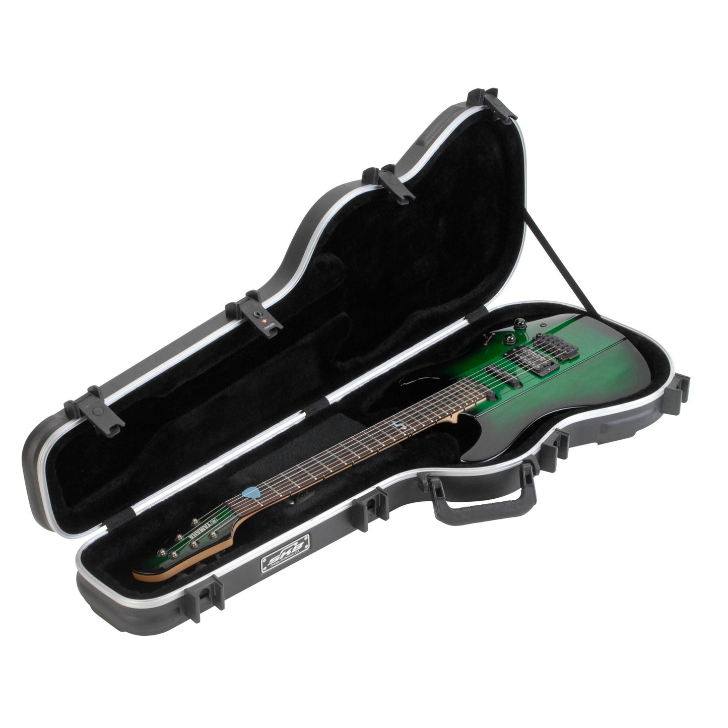 SKB Cases Standard Electric Guitar Shaped Case with TSA Recognized Locking Latch