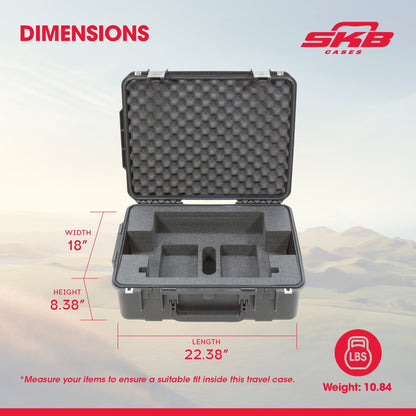 SKB iSeries Roland SPD-SX Hard Case, Drum Multi Pad Protection for Travel Use