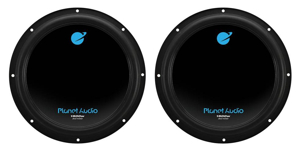 Planet Audio AC10D 10" 1500 Watt 4 Ohm Dual Voice Coil Car Audio Subwoofer, Pair - Find Fresh Goods