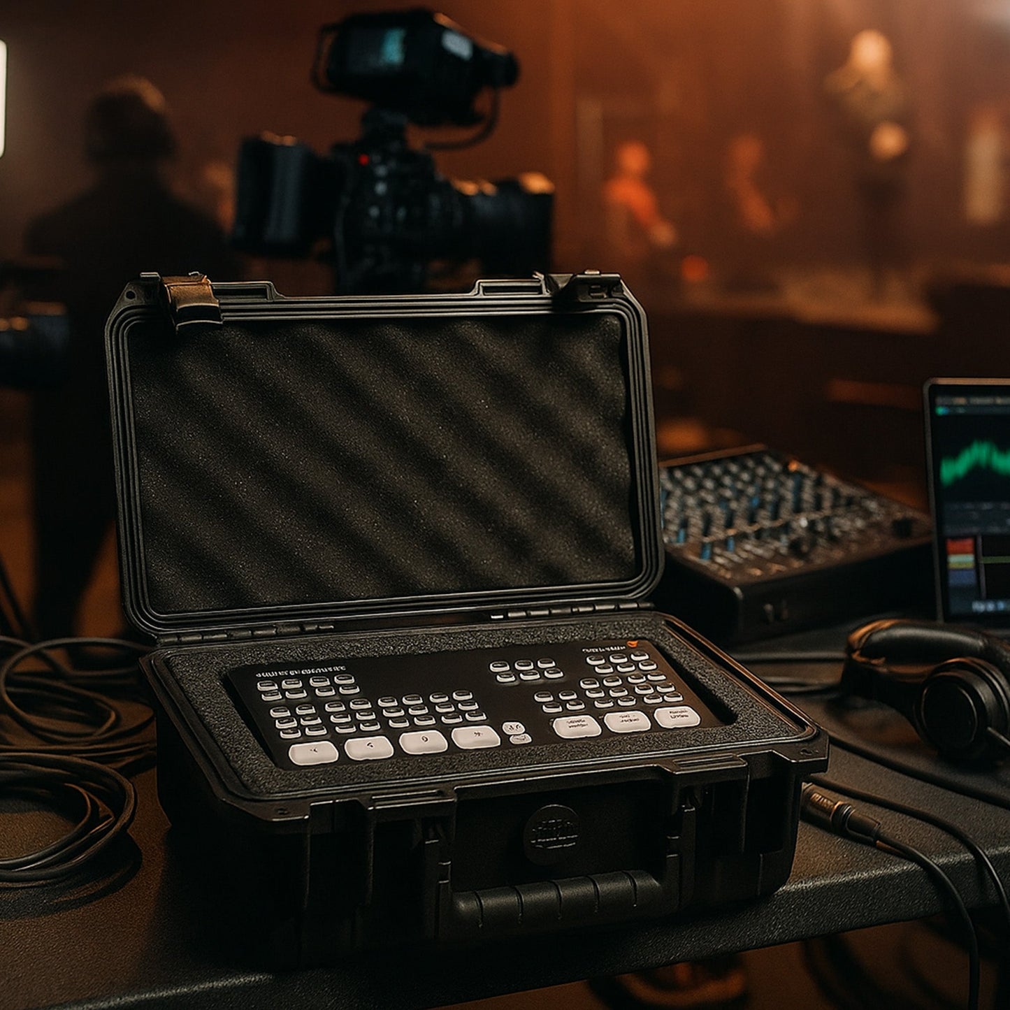 SKB Media Equipment Case Storage Box for ATEM Mini Switcher, 3i-10063ATM, Black
