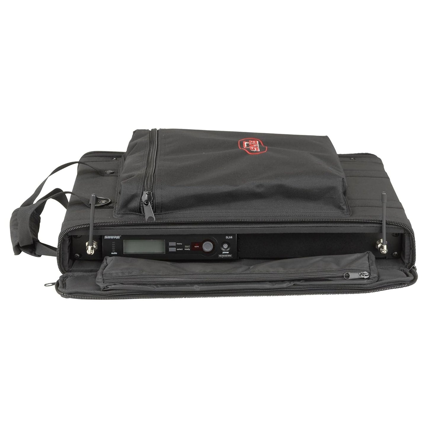 SKB Cases 1U Soft Rack Case for Wireless Microphone Systems with Steel Rails