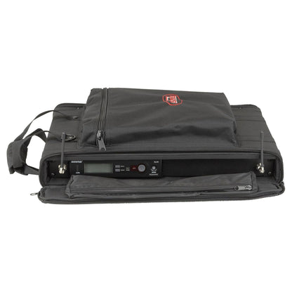 SKB Cases 1U Soft Rack Case for Wireless Microphone Systems with Steel Rails