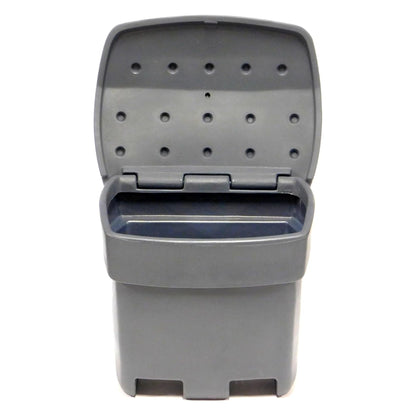 FCMP Outdoor 37 Gal Outdoor Salt & Sand Storage Bin, Multipurpose Deck Box, Grey