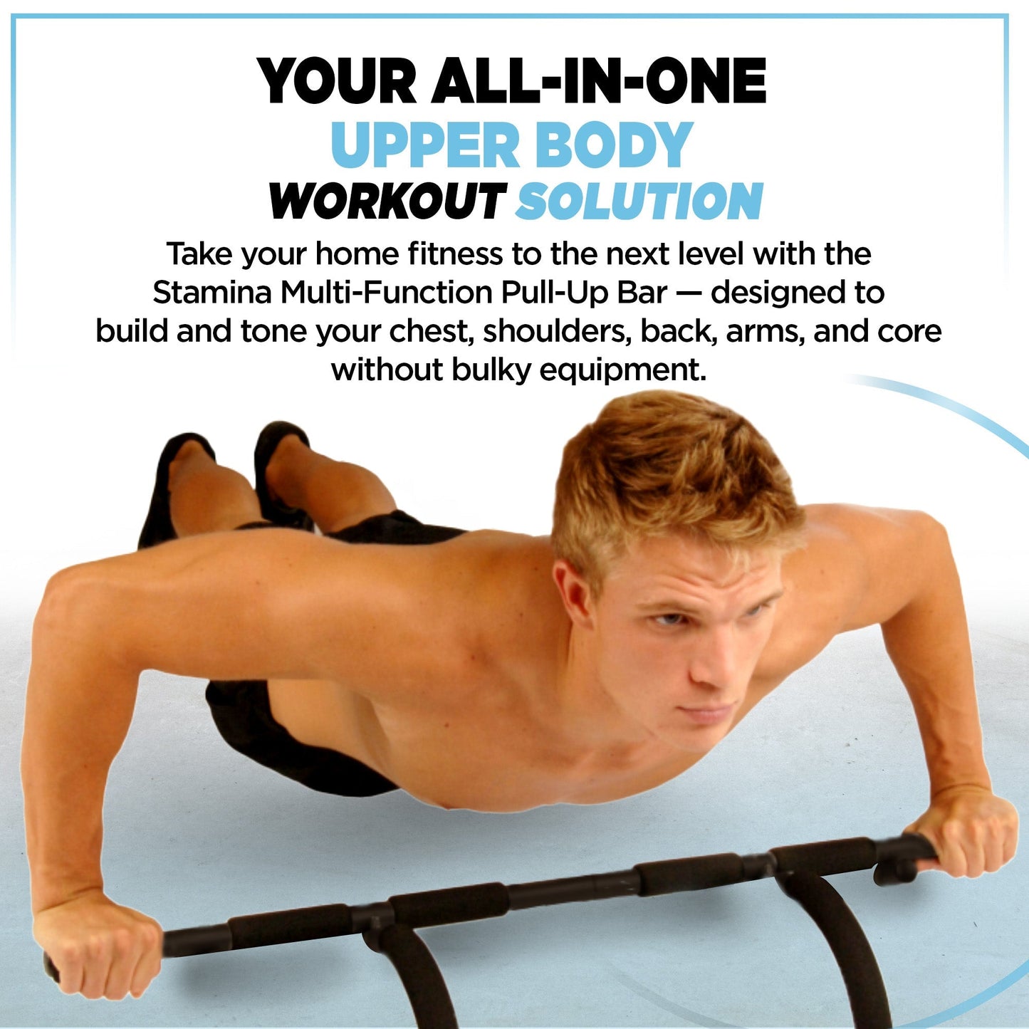 Stamina Products Multi-Function Pull-Up Bar for At-Home Upper-Body Workouts