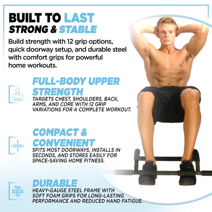 Stamina Products Multi-Function Pull-Up Bar for At-Home Upper-Body Workouts