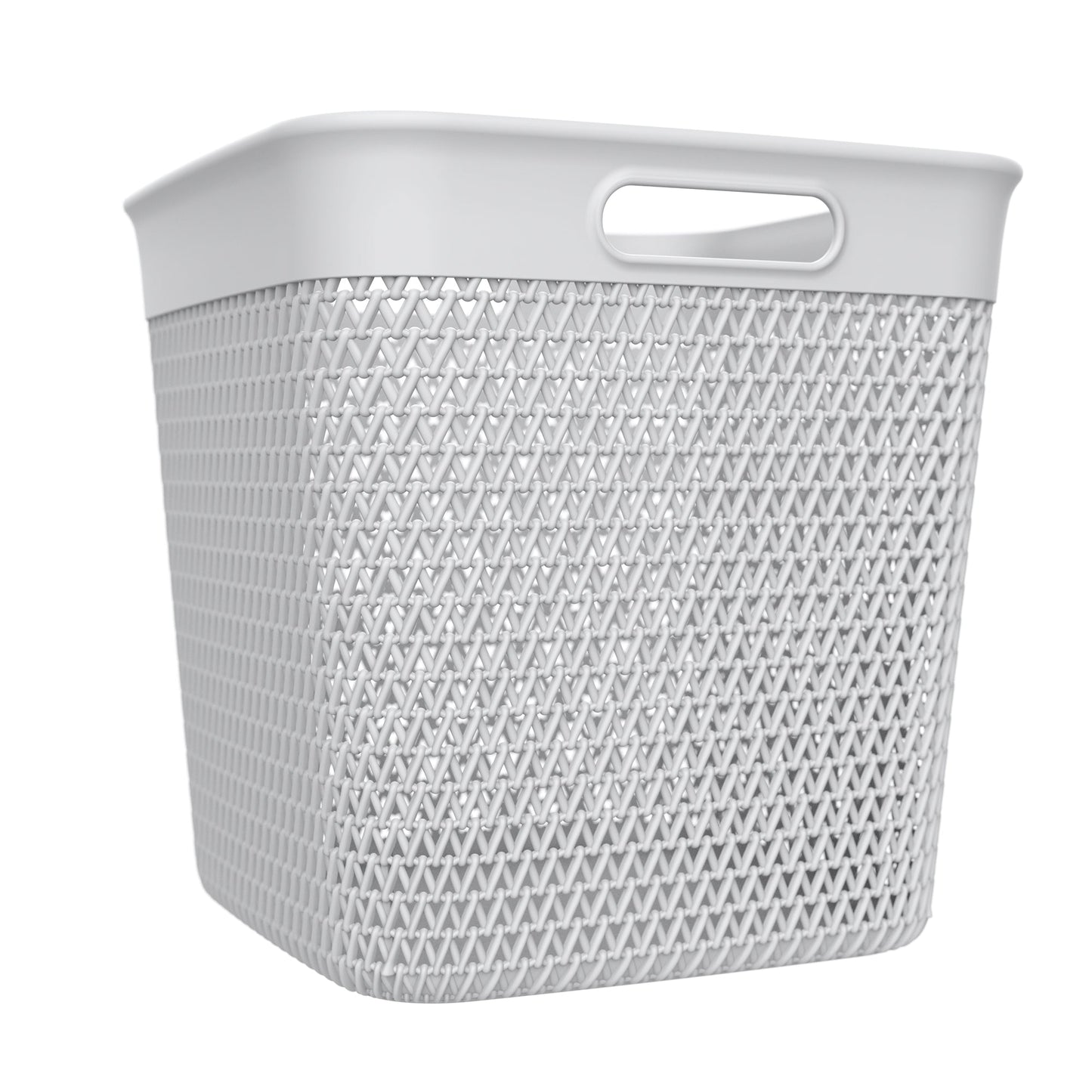 Life Story 26 Quart Decorative Storage Basket, XL Home Organizer, White, 4 Pack