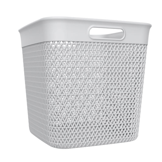 Life Story 26 Qt Decorative Storage Basket, Extra Large Plastic Home Organizer