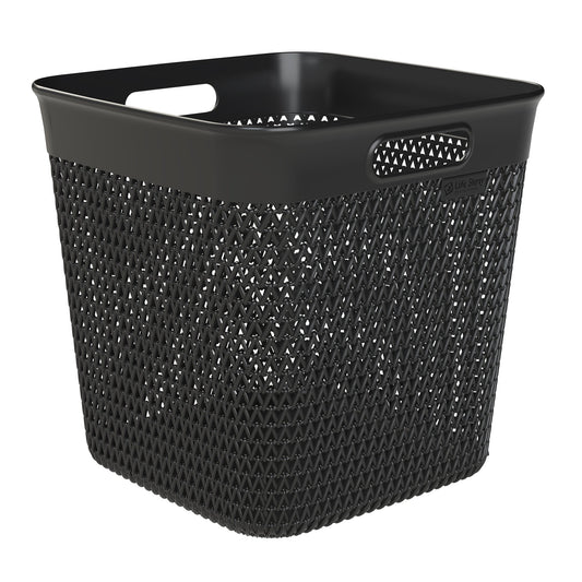 Life Story 26 Qt Decorative Storage Basket, Extra Large Plastic Home Organizer