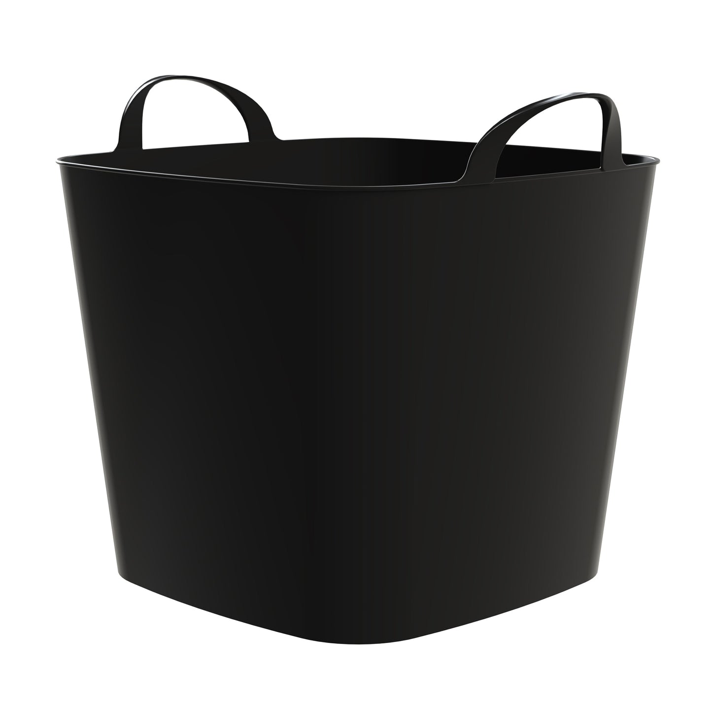 Life Story 26 Quart Flexi Tub, Versatile Storage Tote, Home Organizer, Black