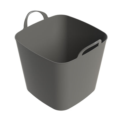 Life Story 26 Quart Flexi Tub, Versatile Storage Tote, Home Organizer, Gray