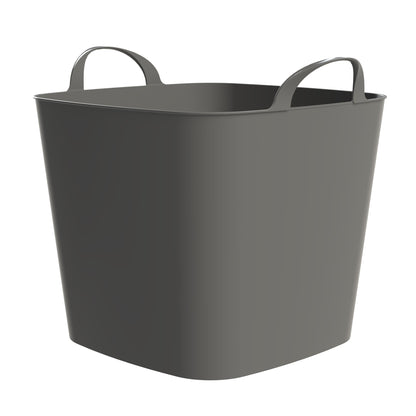 Life Story 26 Quart Flexi Tub, Versatile Storage Tote, Home Organizer, Gray