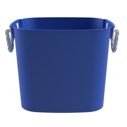 Life Story 42 Qt Flexi Tub, Versatile Storage Tote, Home Organizer, Blue, 4 Pack