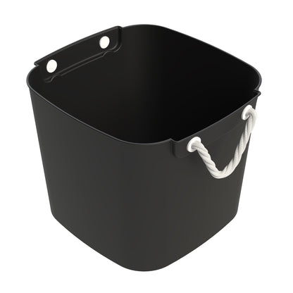 Life Story 42 Qt Flexi Tub, Versatile Storage Tote, Home Organizer, Black 4 Pack