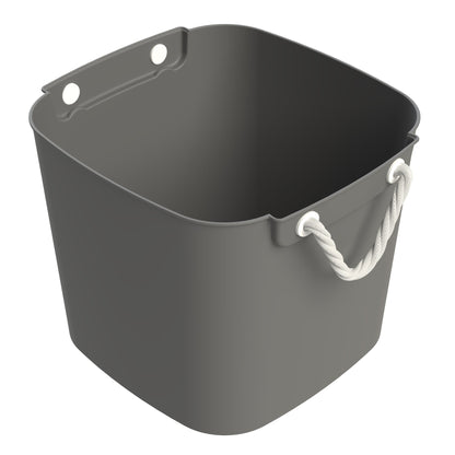 Life Story 42 Qt Flexi Tub, Versatile Storage Tote, Home Organizer, Gray, 4 Pack