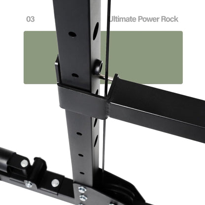 Major Fitness Drone 1 Power Cage, Multi-Function Strength Training Rack, Black