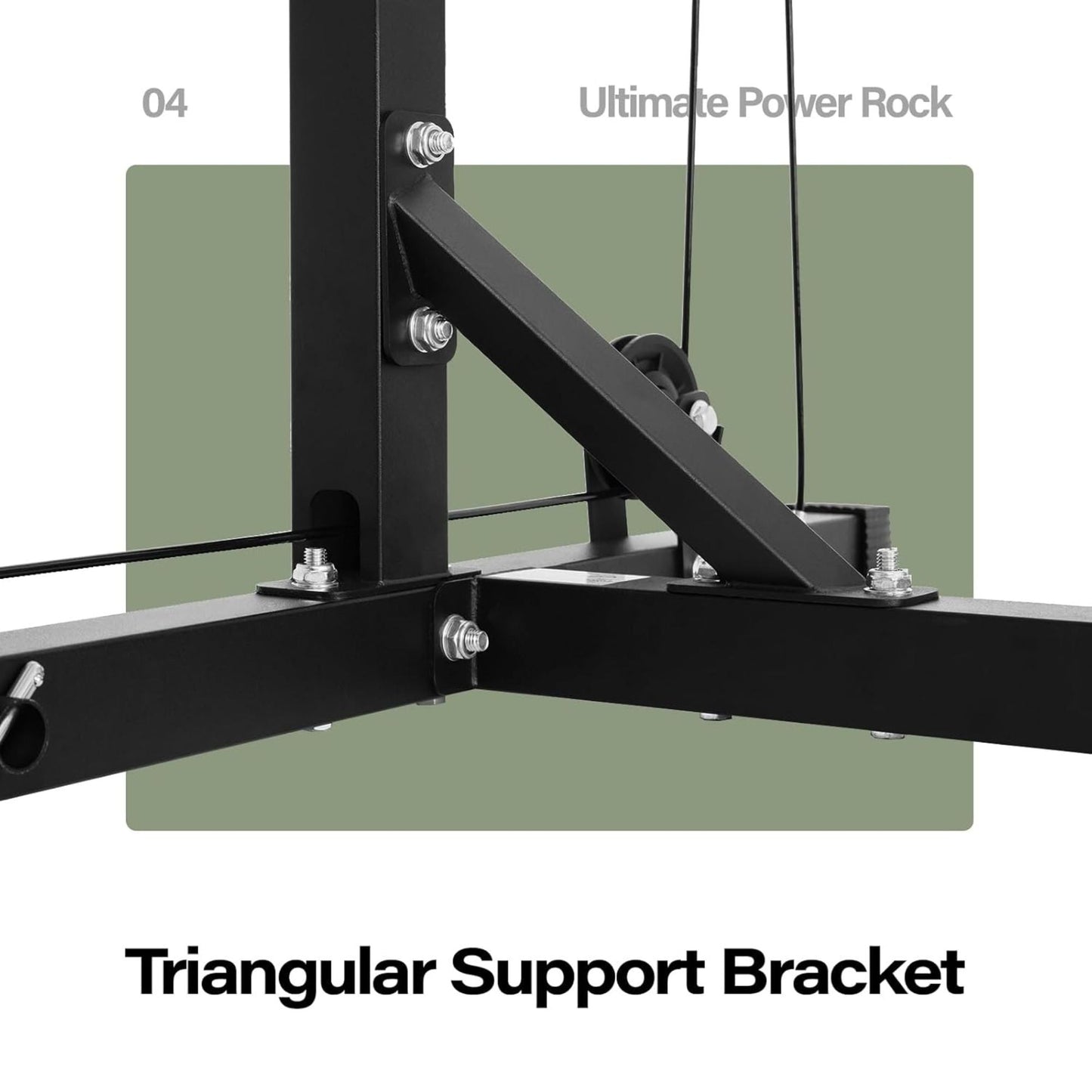 Major Fitness Drone 1 Power Cage, Multi-Function Strength Training Rack, Black