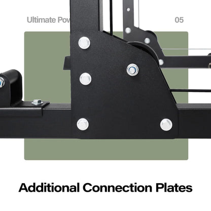 Major Fitness Drone 1 Power Cage, Multi-Function Strength Training Rack, Black