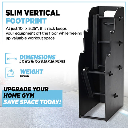 Stamina müüv Vertical Storage Rack for Barbell & Dumbbells, (Storage Rack Only)