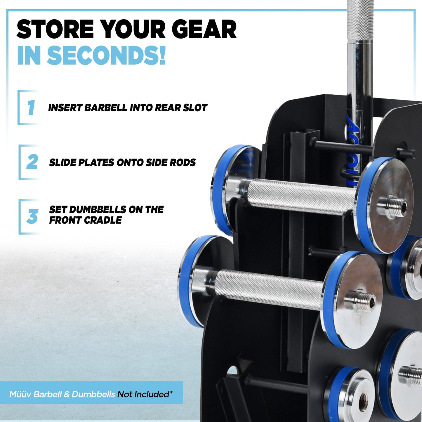 Stamina müüv Vertical Storage Rack for Barbell & Dumbbells, (Storage Rack Only)
