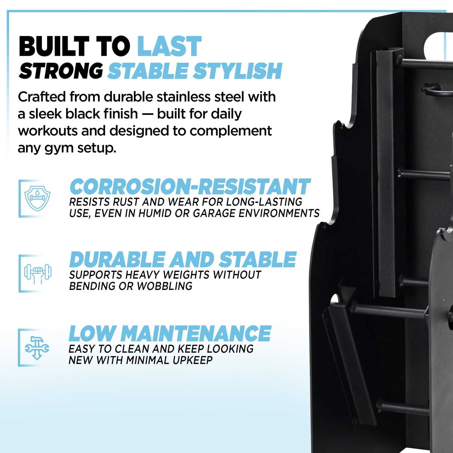 Stamina müüv Vertical Storage Rack for Barbell & Dumbbells, (Storage Rack Only)