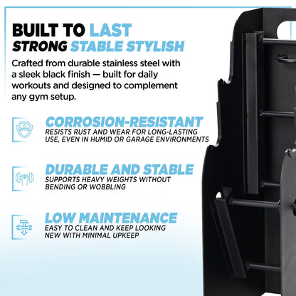 Stamina müüv Vertical Storage Rack for Barbell & Dumbbells, (Storage Rack Only)