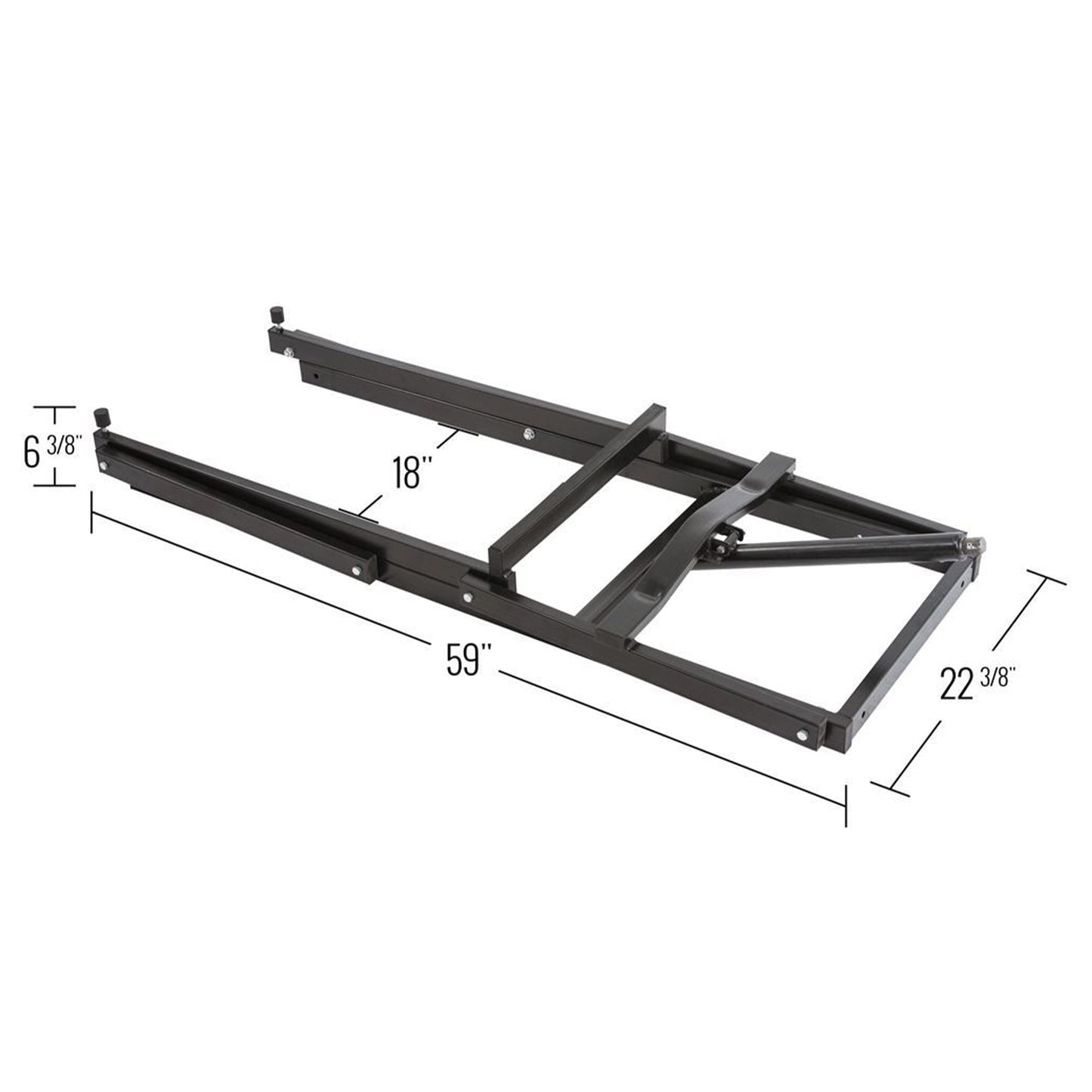 Black Ice Snowmobile Lift Jack with Manual Hand Crank and 700 Pound Capacity - Find Fresh Goods