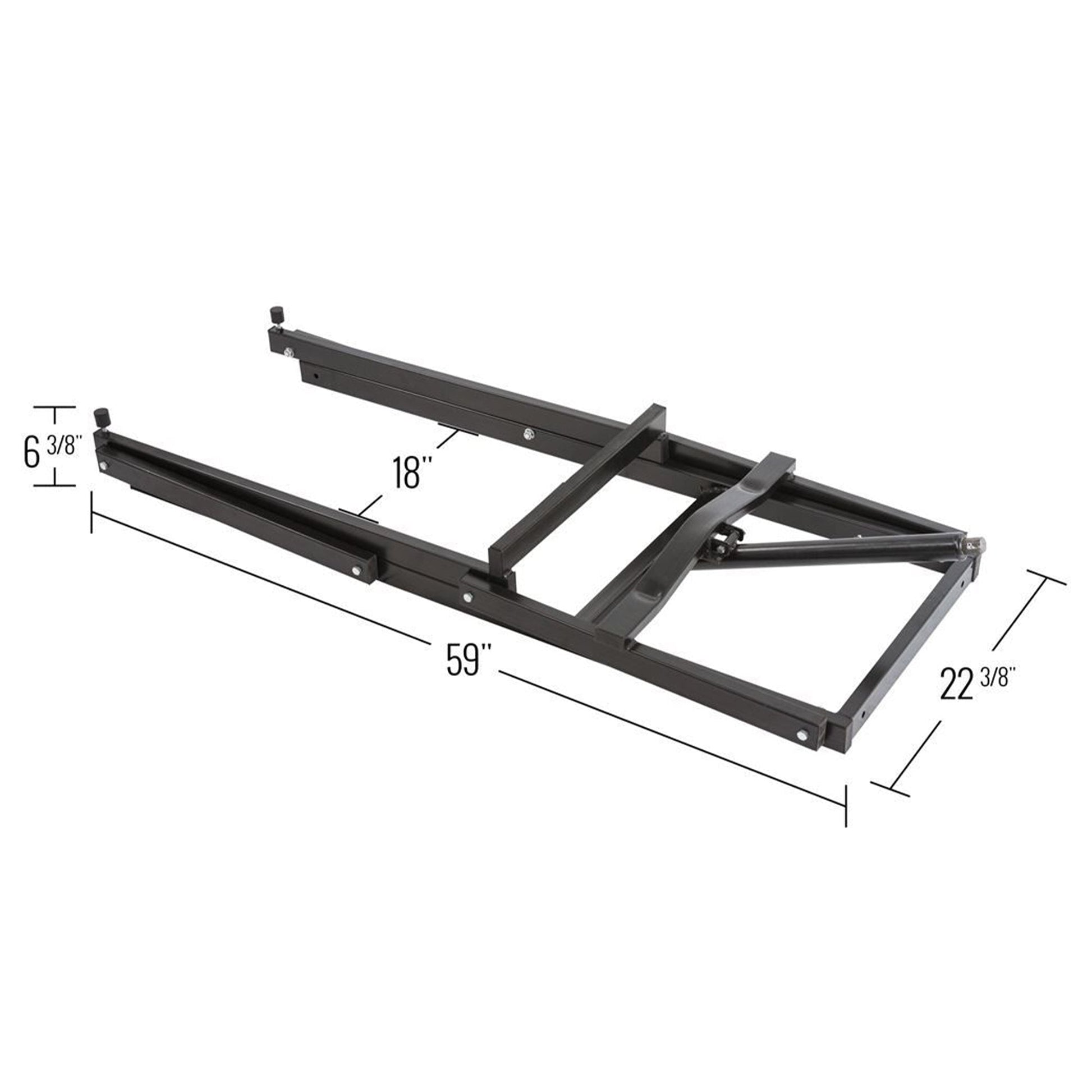 Black Ice Snowmobile Lift Jack with Manual Hand Crank and 700 Pound Capacity - Find Fresh Goods