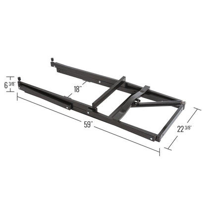 Black Ice Snowmobile Lift Jack with Manual Hand Crank and 700 Pound Capacity - Find Fresh Goods