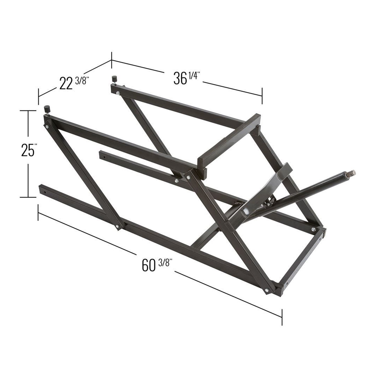 Black Ice Snowmobile Lift Jack with Manual Hand Crank and 700 Pound Capacity - Find Fresh Goods