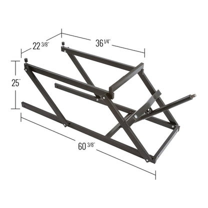 Black Ice Snowmobile Lift Jack with Manual Hand Crank and 700 Pound Capacity - Find Fresh Goods