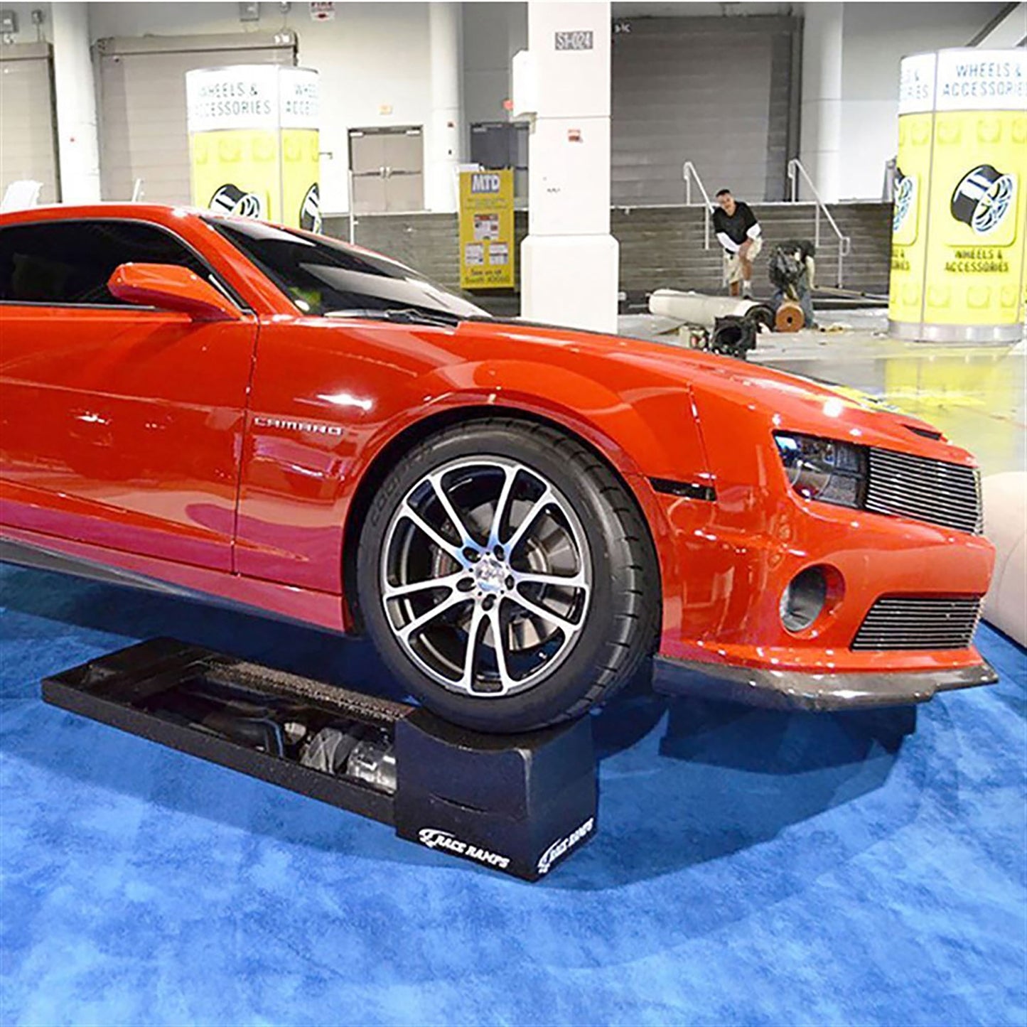 Race Ramps 12" Adjustable Wheel Cribs Car Maintenance Display, RR-WC-12-2, Black - Find Fresh Goods