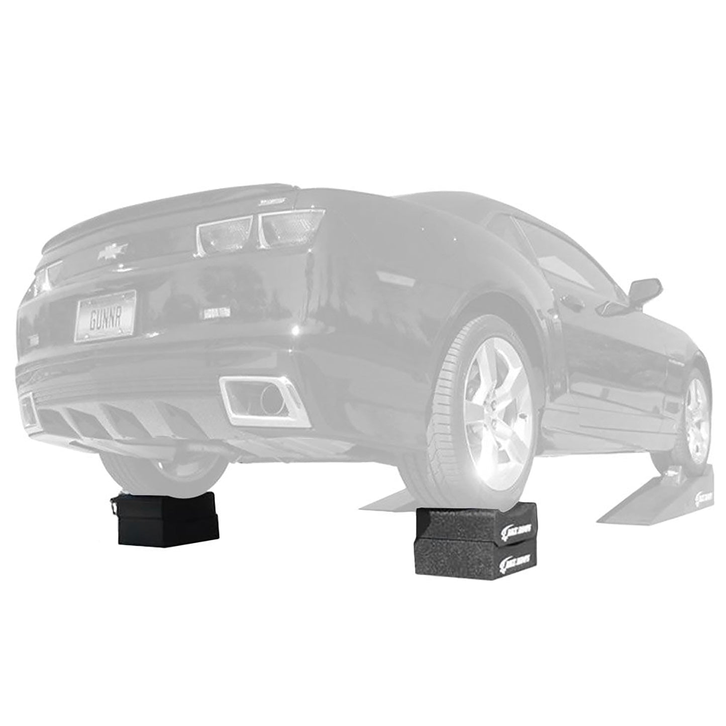 Race Ramps 12" Adjustable Wheel Cribs Car Maintenance Display, RR-WC-12-2, Black - Find Fresh Goods