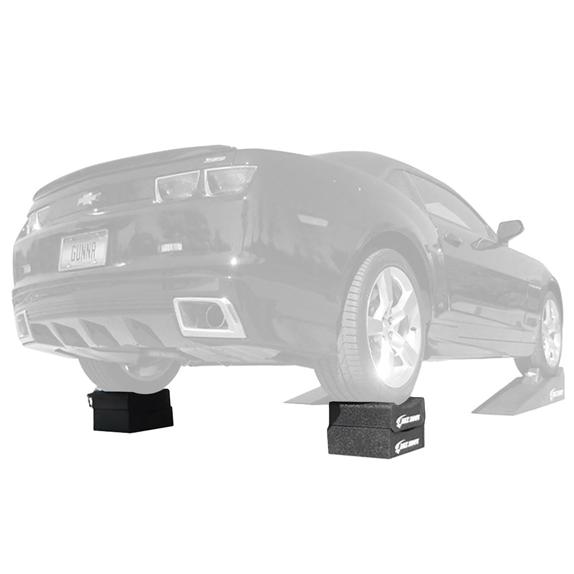 Race Ramps 12" Adjustable Wheel Cribs Car Maintenance Display, RR-WC-12-2, Black - Find Fresh Goods