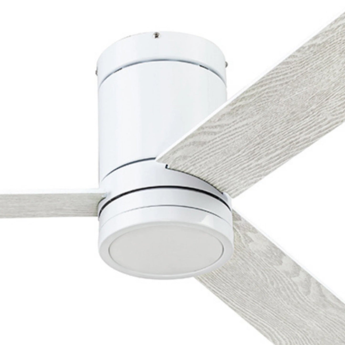 Prominence Home 52" Ceiling Fan, LED Light, Remote, Flush Mount, Espy, White